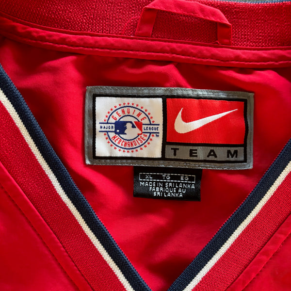 Nike St. Louis Cardinals Center Swoosh Windbreaker Pullover 00's - XL hover