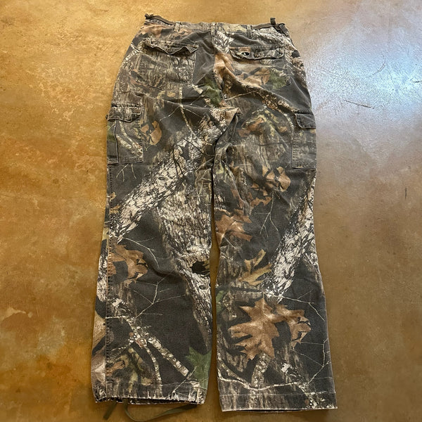 Mossy Oak Camo Baggy Cargo Pants Skater 90's - L