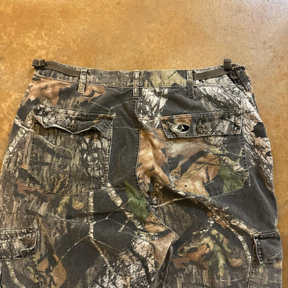 Mossy Oak Camo Baggy Cargo Pants Skater 90's - L