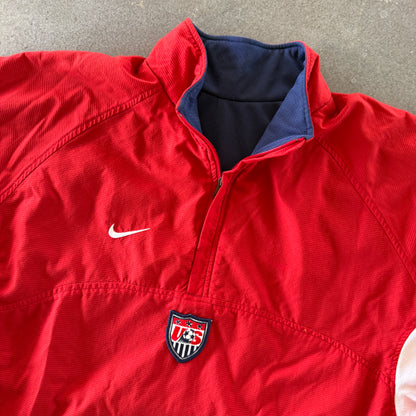 United States USA Nike Reversible 1/4 Zip Jacket - 2XL