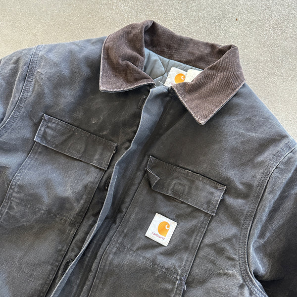 Carhartt Arctic Quilted Coat Black Faded Canvas 90's - XL hover