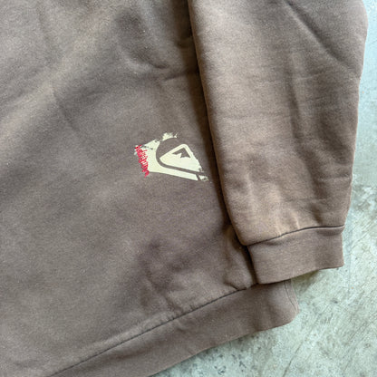 Quiksilver Sherpa Lined Full Zip Tri Hit Hooded Jacket - XL