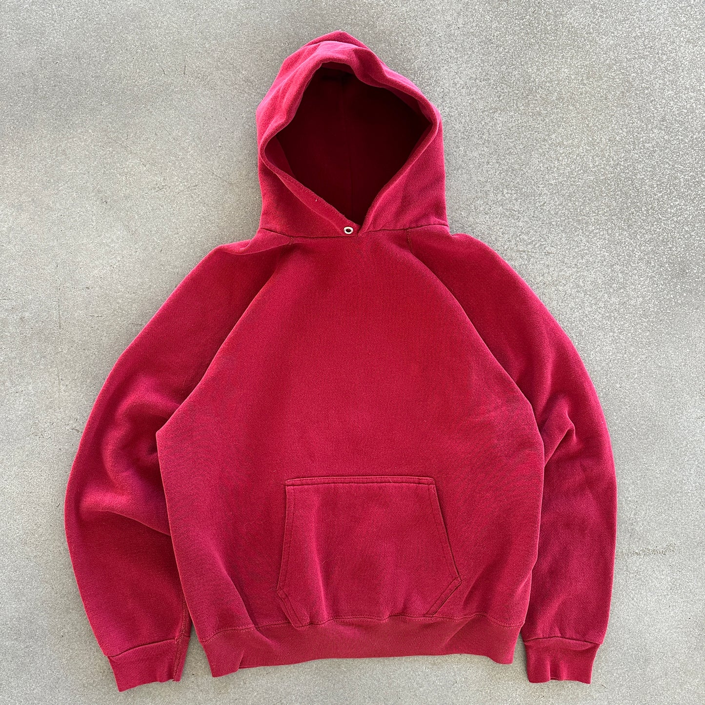 Discus Athletic Blank Red Hoodie 90's - L