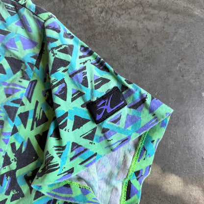 Hobie AOP Geometric Abstract Art Pattern Surf Shirt 80's - XL