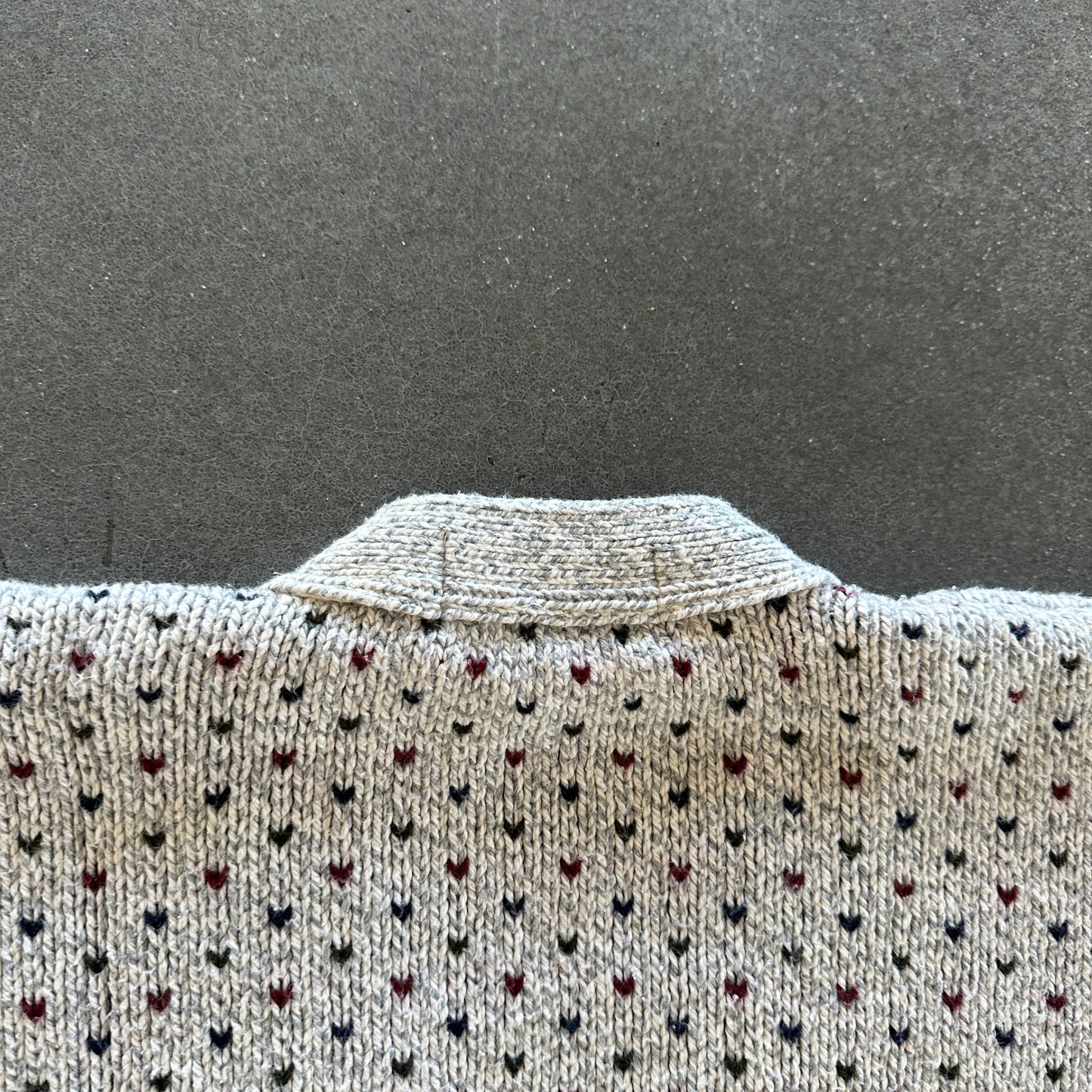 Authentic Issue Chunky Knit Pattern Cardigan Sweater 90's - XL