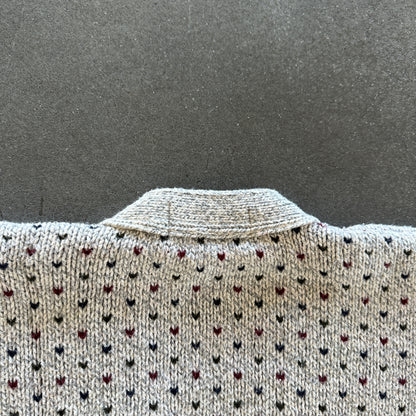 Authentic Issue Chunky Knit Pattern Cardigan Sweater 90's - XL