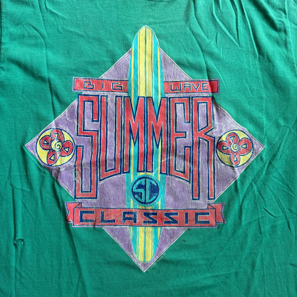 Big Wave Summer Classic Surfing Shirt Distressed 90's - S hover