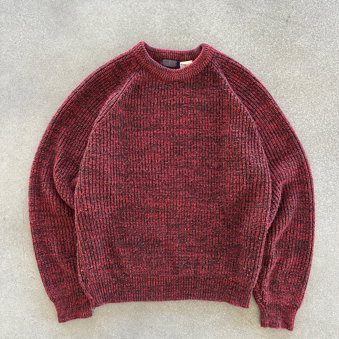 Saugatuck Tight Knit Fisherman Sweater Crewneck 90's - M
