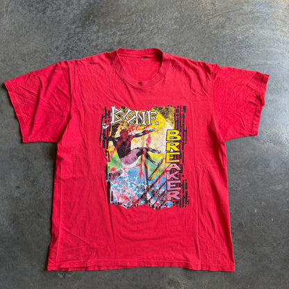 Bone Breaker Distressed Graphic Surf Shirt 90's - XL