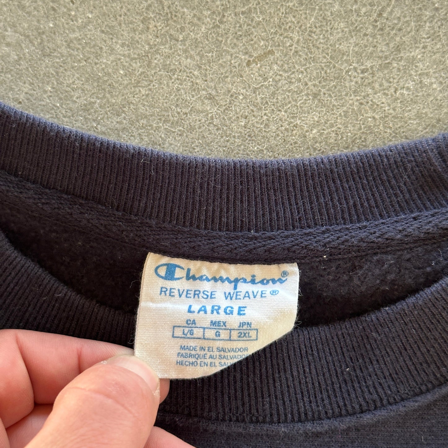 University of Notre Dame Fighting Irish Spellout Champion Reverse Weave Sweatshirt 00's - L