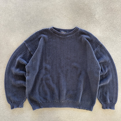 Trader Bay Hand Framed Knit Heavyweight Sweater 90's - L