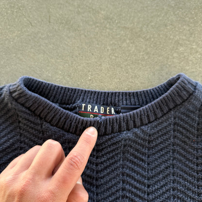 Trader Bay Hand Framed Knit Heavyweight Sweater 90's - L