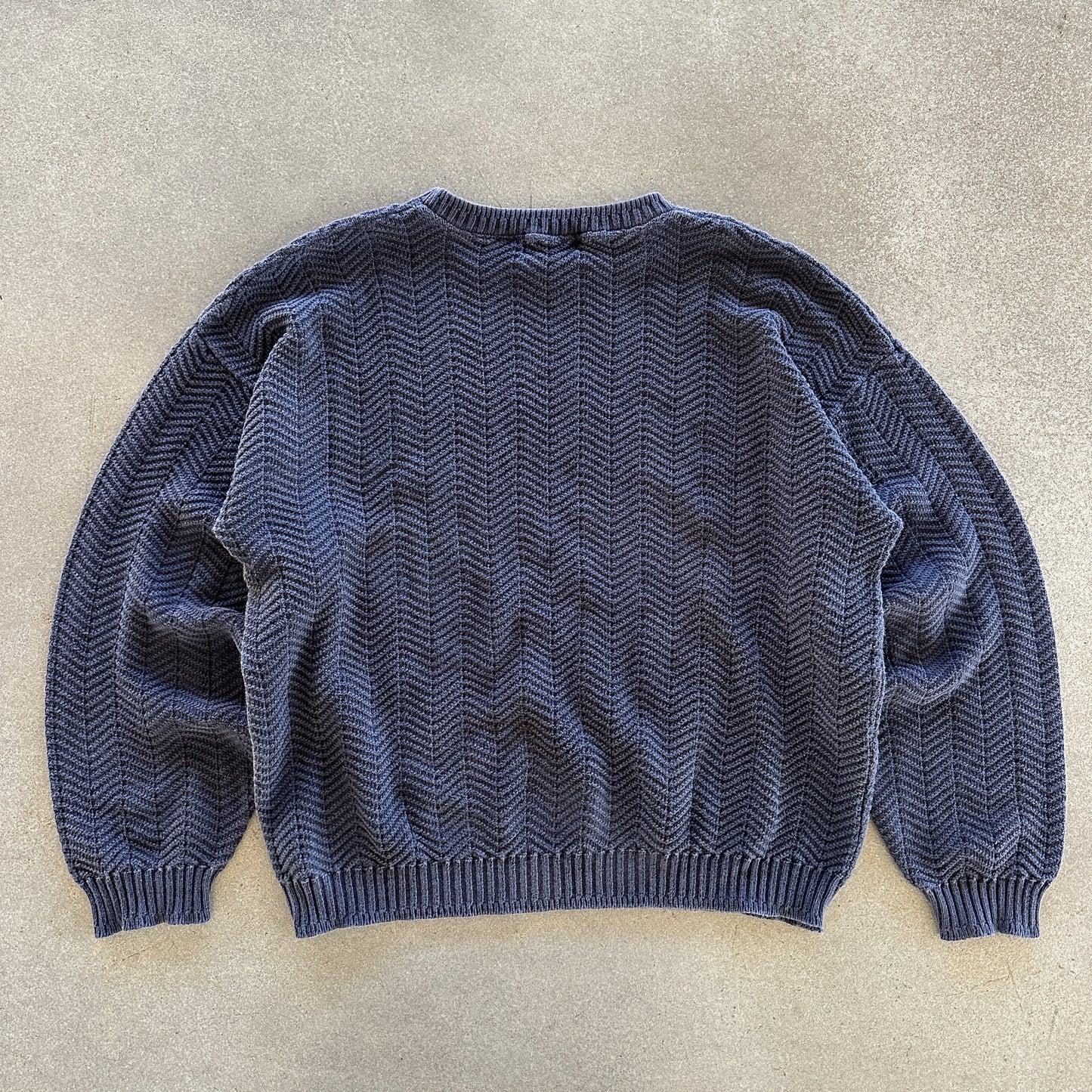 Trader Bay Hand Framed Knit Heavyweight Sweater 90's - L