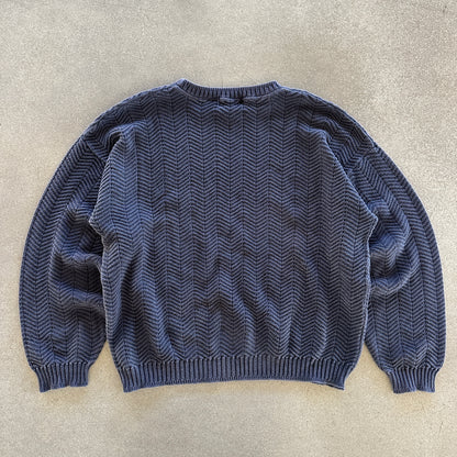 Trader Bay Hand Framed Knit Heavyweight Sweater 90's - L