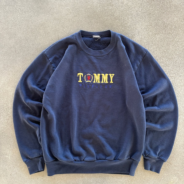 Tommy Hilfiger Embroidered Sweatshirt Crewneck 90's - M