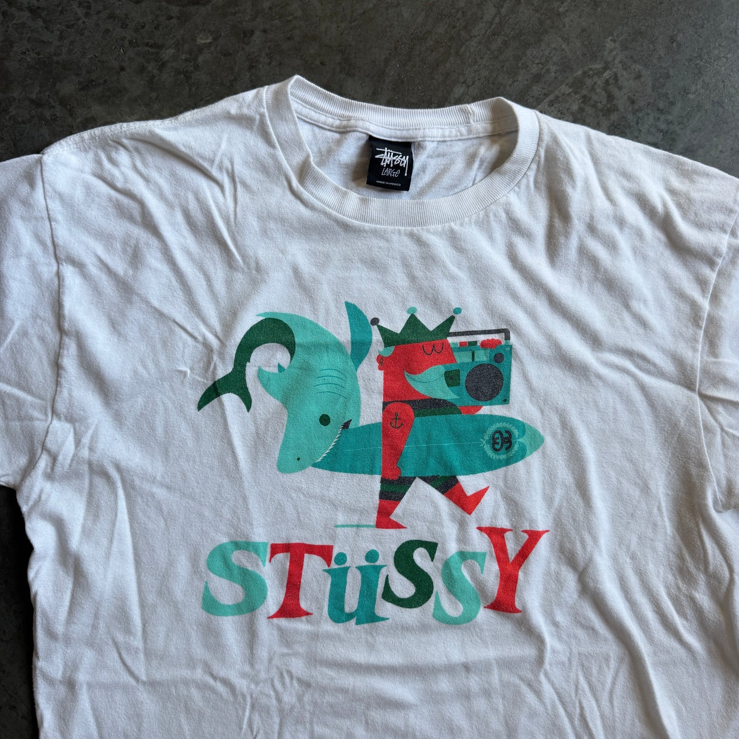 Stussy King Surfer Adrian Johnson Collab Graphic Shirt 00's - L