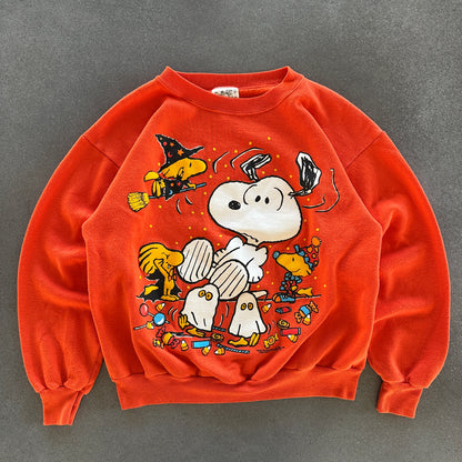 Peanuts Snoopy RARE Halloween Sweatshirt Crewneck Woodstock 70's - XL