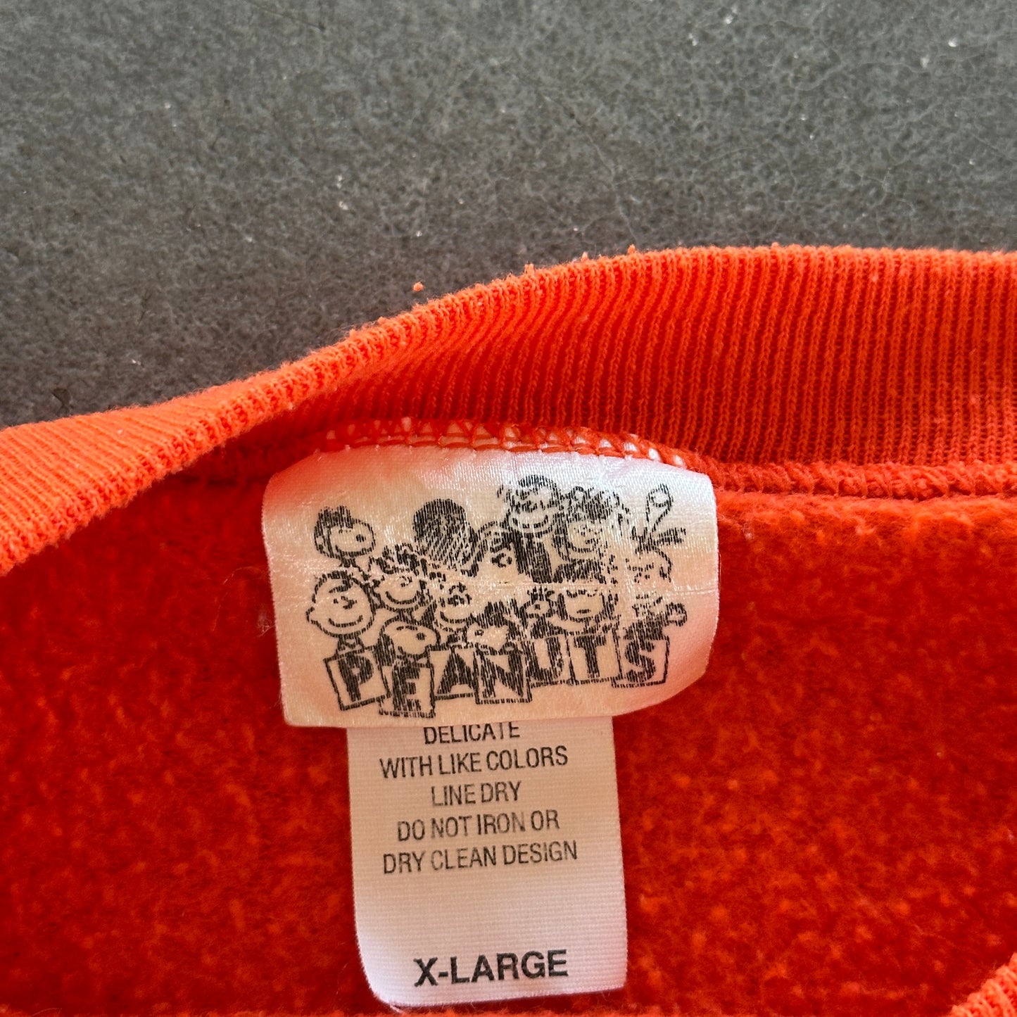 Peanuts Snoopy RARE Halloween Sweatshirt Crewneck Woodstock 70's - XL