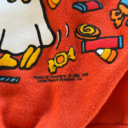 Peanuts Snoopy RARE Halloween Sweatshirt Crewneck Woodstock 70's - XL