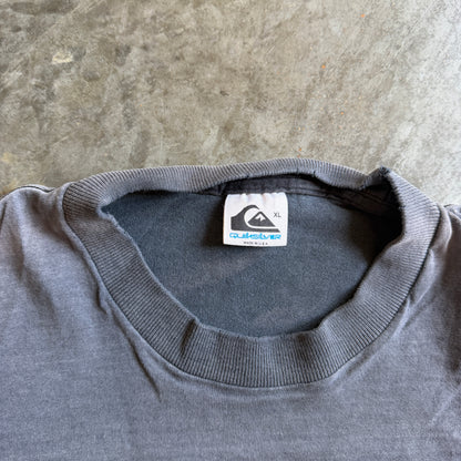 Quiksilver Slam Squad RARE Sun Faded Distressed Graphic Surf Shirt 90's - M