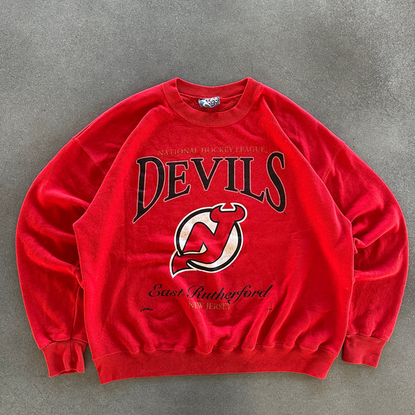 New Jersey Devils NHL Graphic Crewneck Sweatshirt Lee 90's - XL