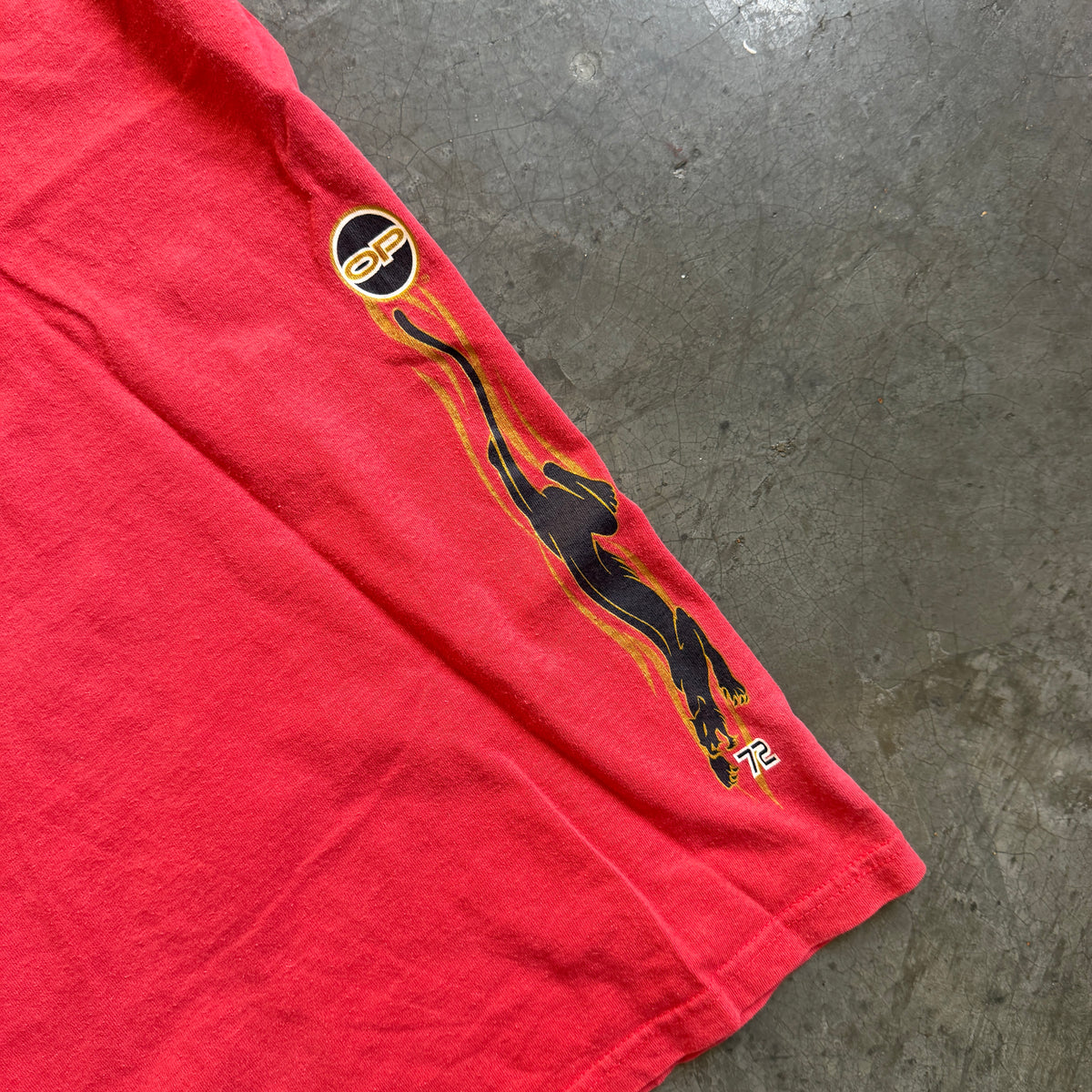 Ocean Pacific Faded Panther Tri Hit Graphic Shirt 00's - XL
