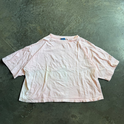 Ocean Pacific Distressed Faded Cropped Boxy Shirt 80's - Women's M