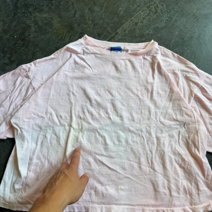 Ocean Pacific Distressed Faded Cropped Boxy Shirt 80's - Women's M