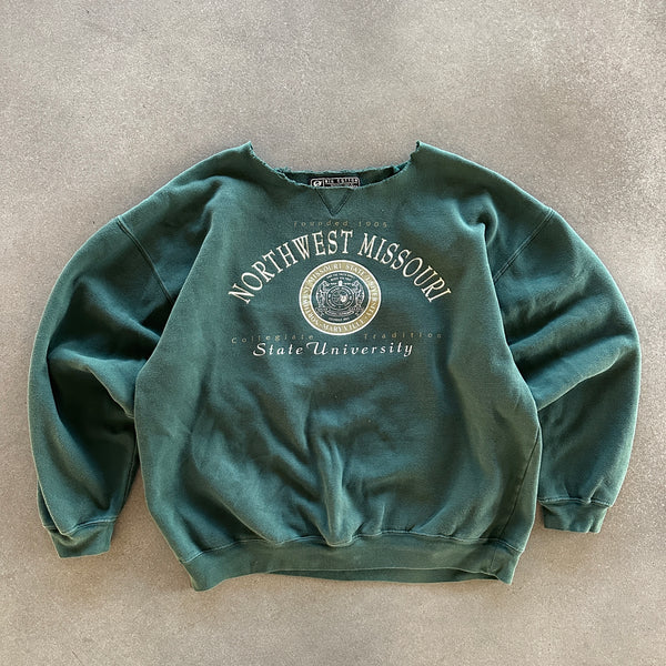 Northwest Missouri State University Chopped Collar Sweatshirt 90's - XL