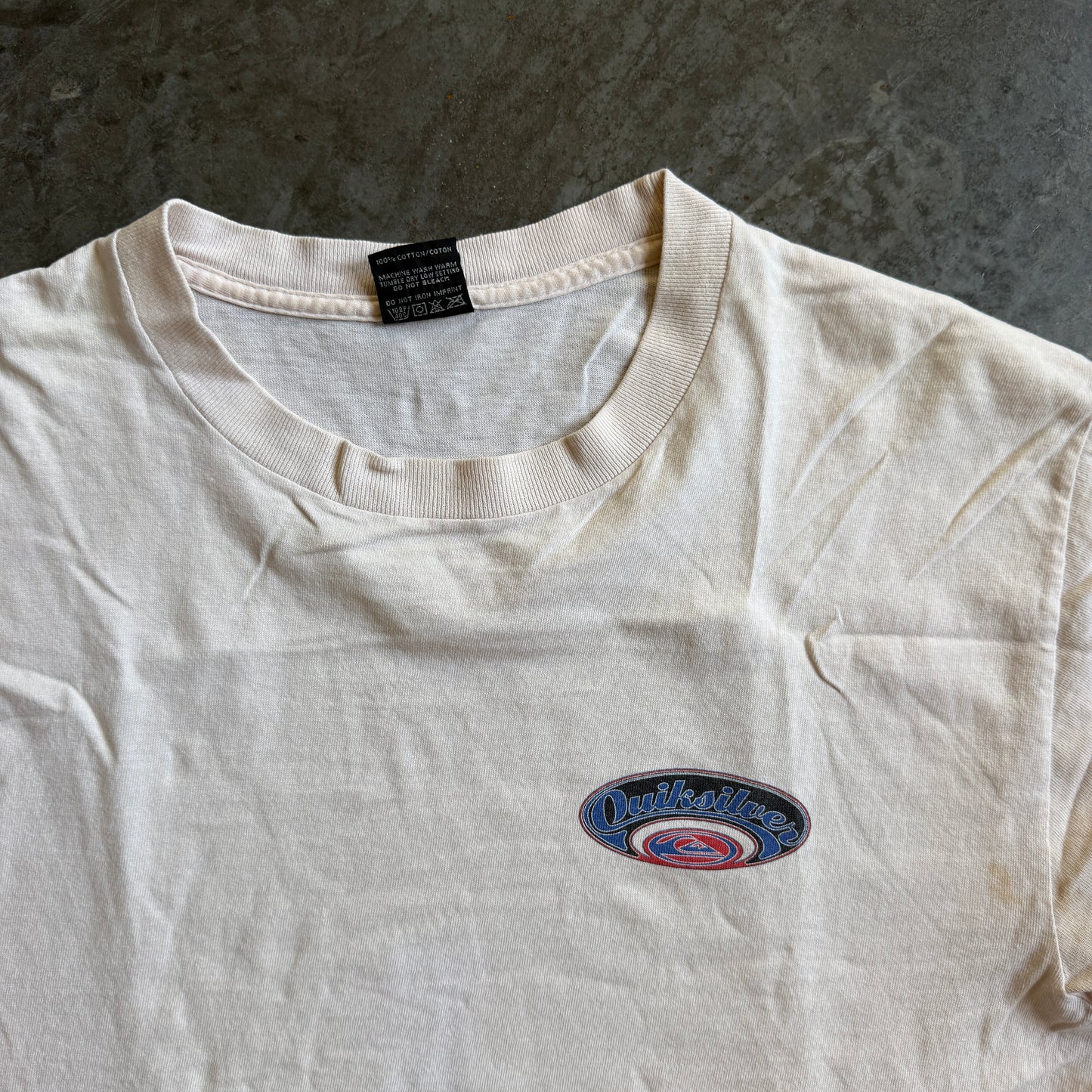 Quiksilver Double Sided Big Logo Graphic Shirt 90's - M