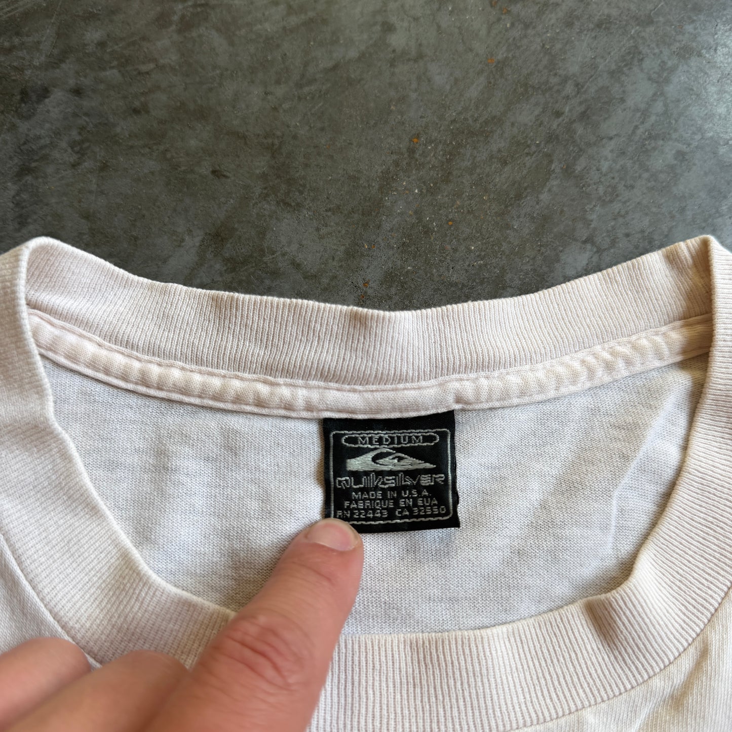 Quiksilver Double Sided Big Logo Graphic Shirt 90's - M