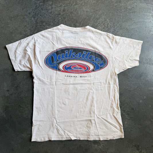 Quiksilver Double Sided Big Logo Graphic Shirt 90's - M