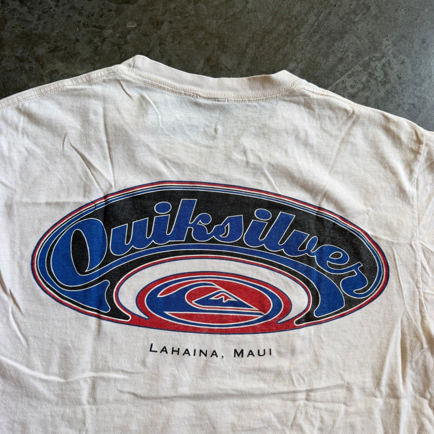 Quiksilver Double Sided Big Logo Graphic Shirt 90's - M