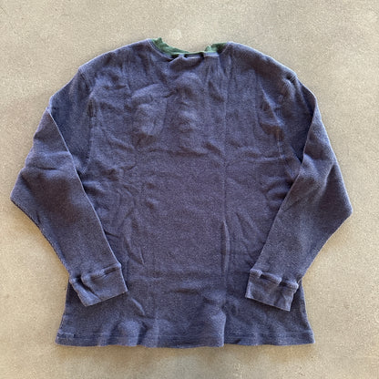 Disney Store Thermal Waffle Knit Henley Shirt Tigger Boing Zoing 90's - L