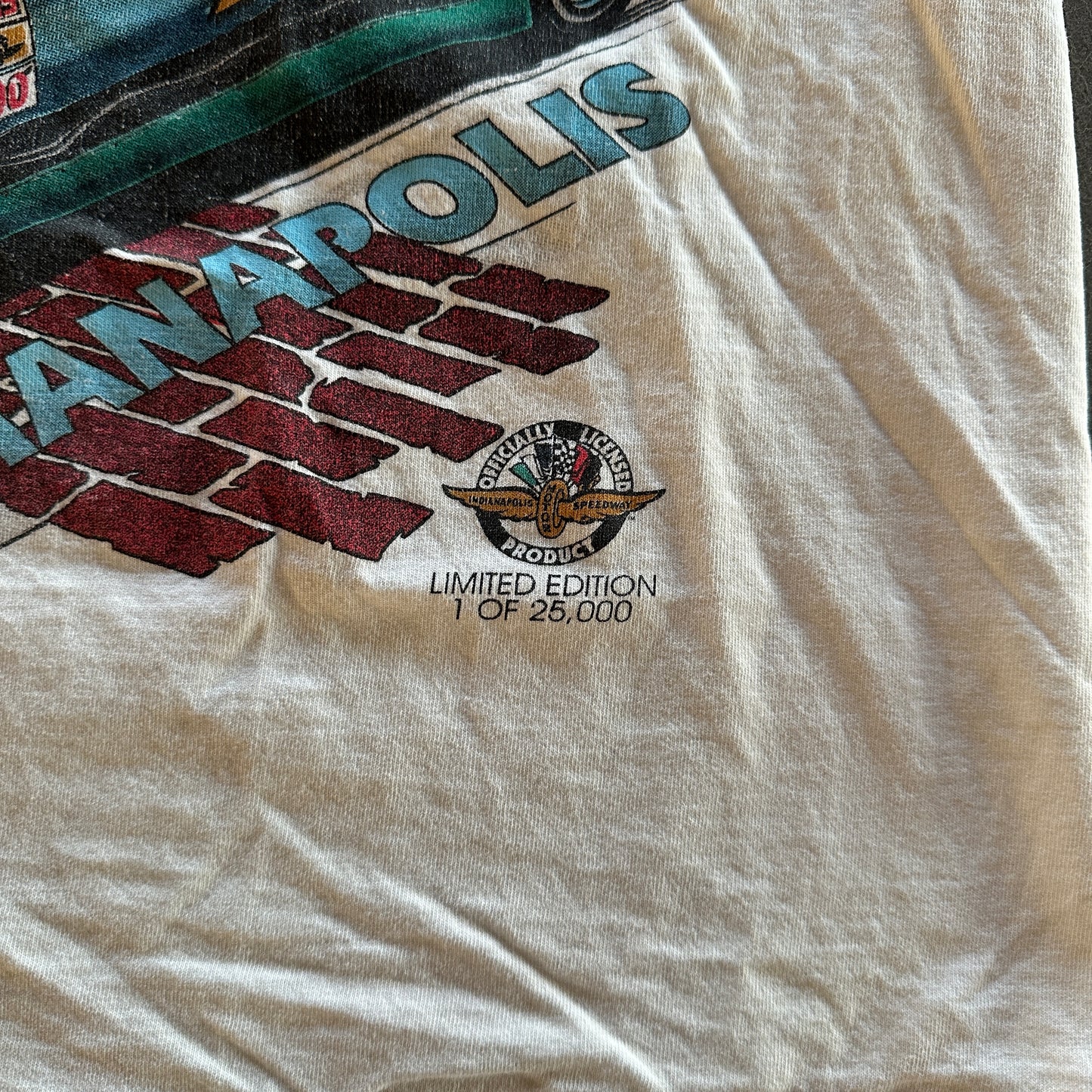 Nascar Brickyard 400 Lineup Double Sided Graphic T Shirt 90's - M