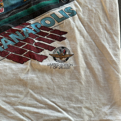 Nascar Brickyard 400 Lineup Double Sided Graphic T Shirt 90's - M