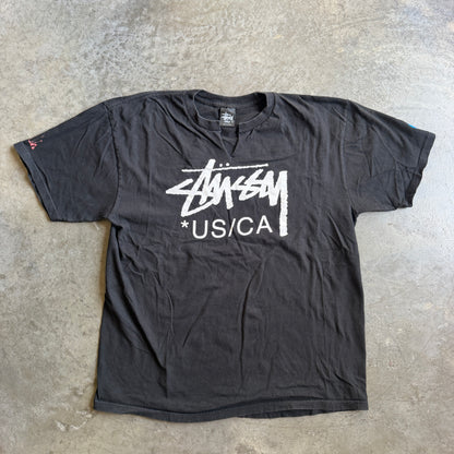 Stussy World Tour US/CA Graphic Shirt 00's - M