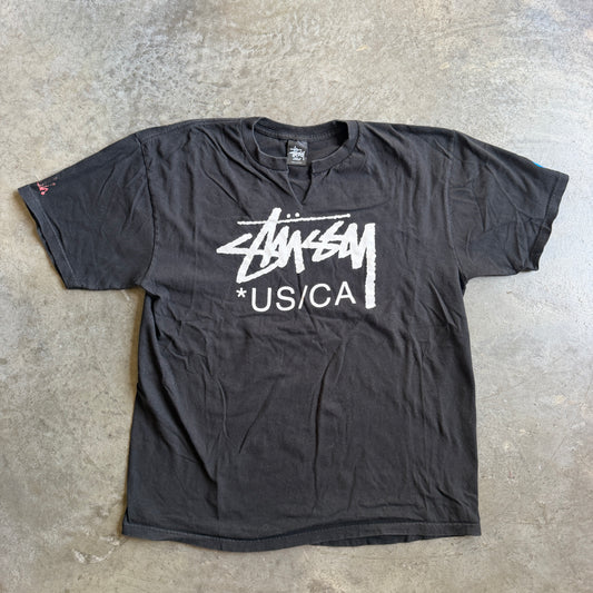 Stussy World Tour US/CA Graphic Shirt 00's - M