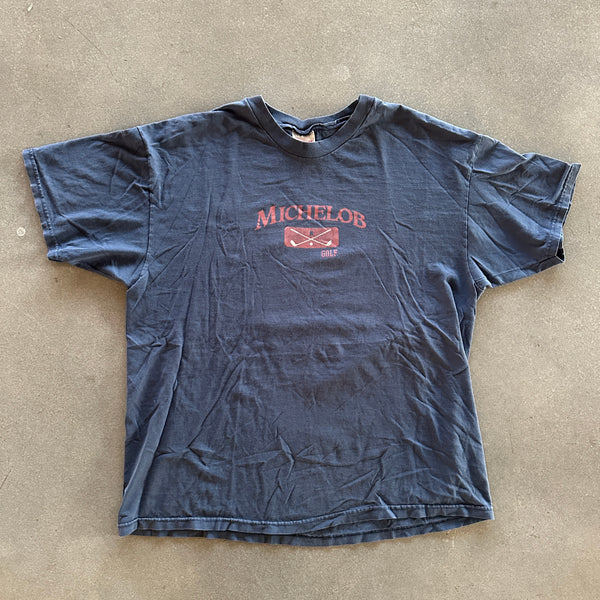 Michelob Golf Alcohol T Shirt Faded 90's - XL