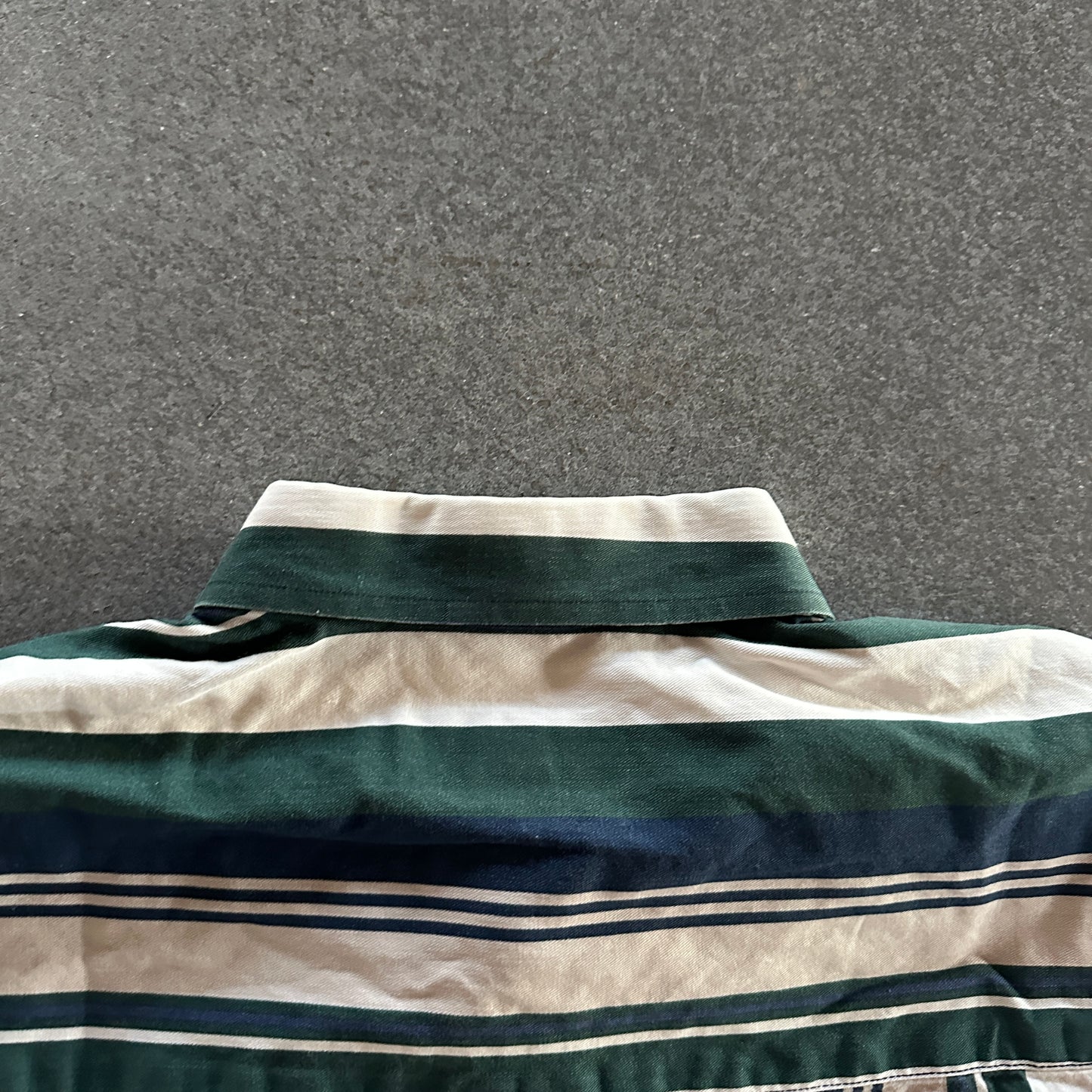 Natural Issue Vertical Striped Button Down Shirt 90's - L