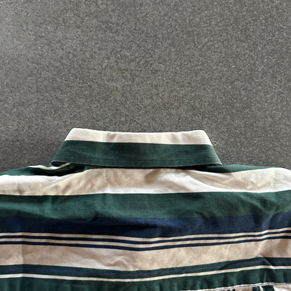 Natural Issue Vertical Striped Button Down Shirt 90's - L
