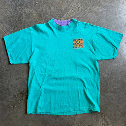 Ocean Pacific Double Collar One Planet Graphic Shirt 90's - M