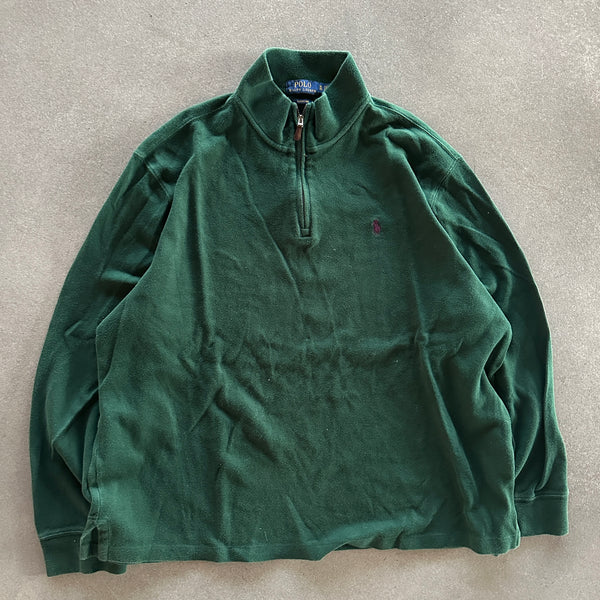 Polo Ralph Lauren 1/4 Zip Sweatshirt Pullover 00's - XL