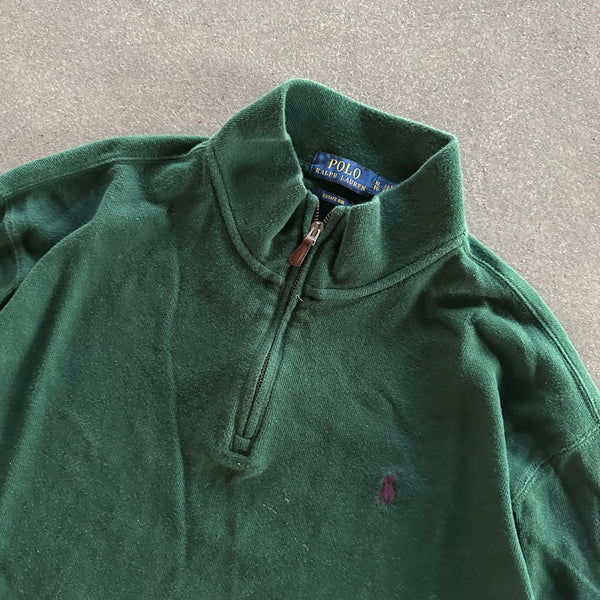 Polo Ralph Lauren 1/4 Zip Sweatshirt Pullover 00's - XL hover