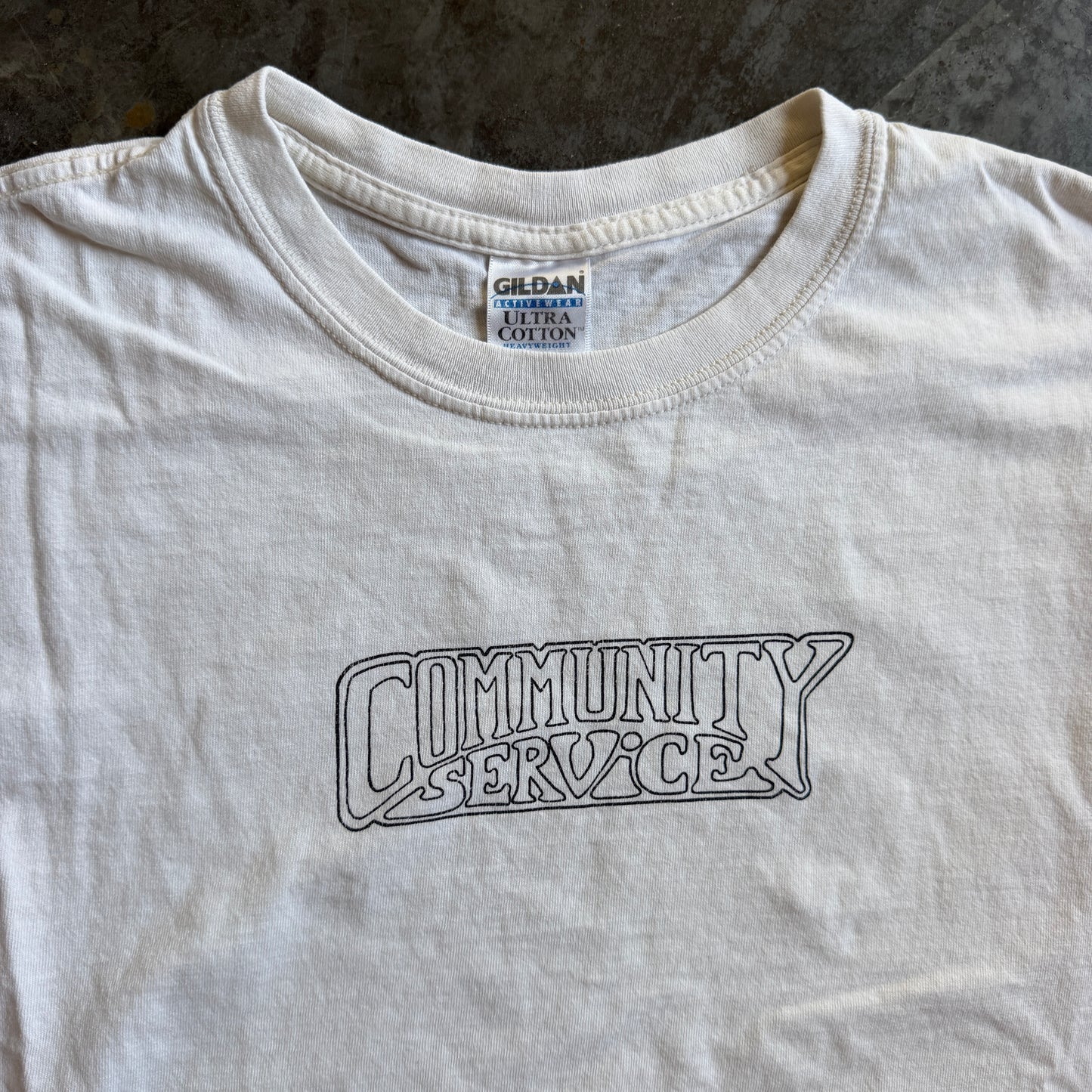 Community Service Surf Graphic Art Tee Shirt 90's - L