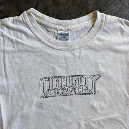 Community Service Surf Graphic Art Tee Shirt 90's - L