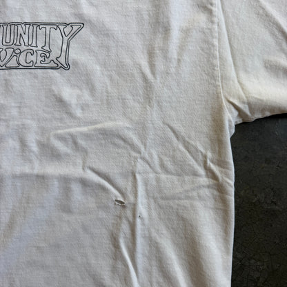 Community Service Surf Graphic Art Tee Shirt 90's - L
