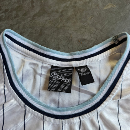 Billabong RARE Jersey Tank Top Striped Spellout Shirt 00's - L