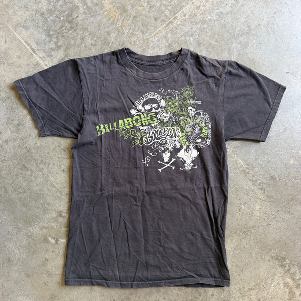 Billabong Y2K Graphic Surf Shirt Skull 00's - Womens M
