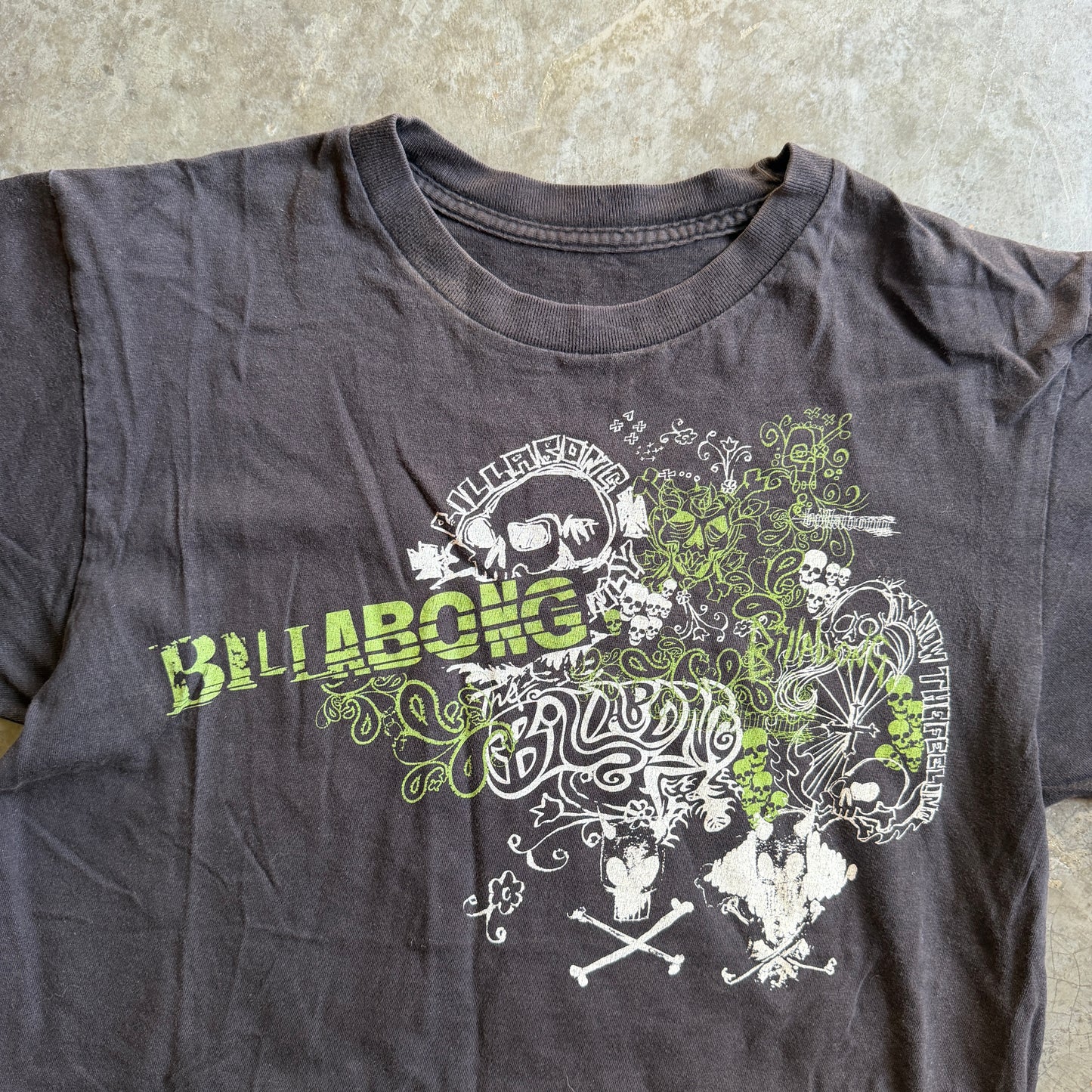 Billabong Y2K Graphic Surf Shirt Skull 00's - Womens M
